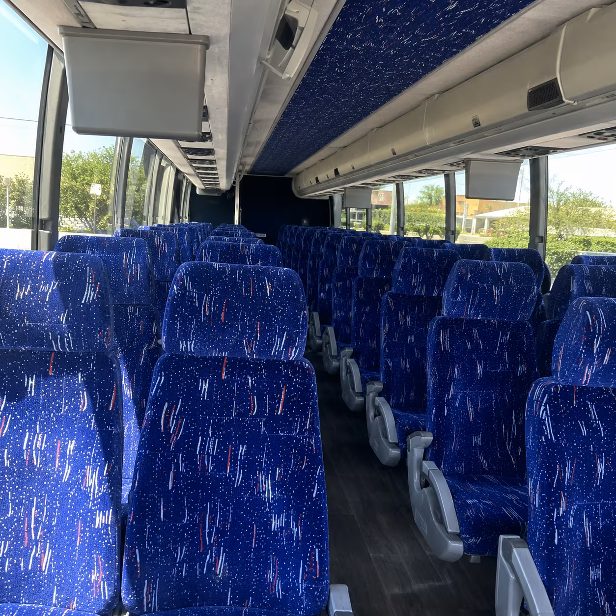 avondale charter bus inside