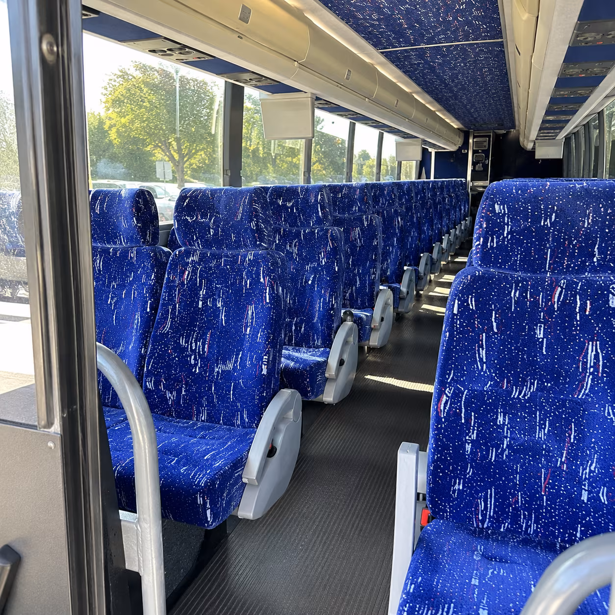 phoenix charter bus rental interior